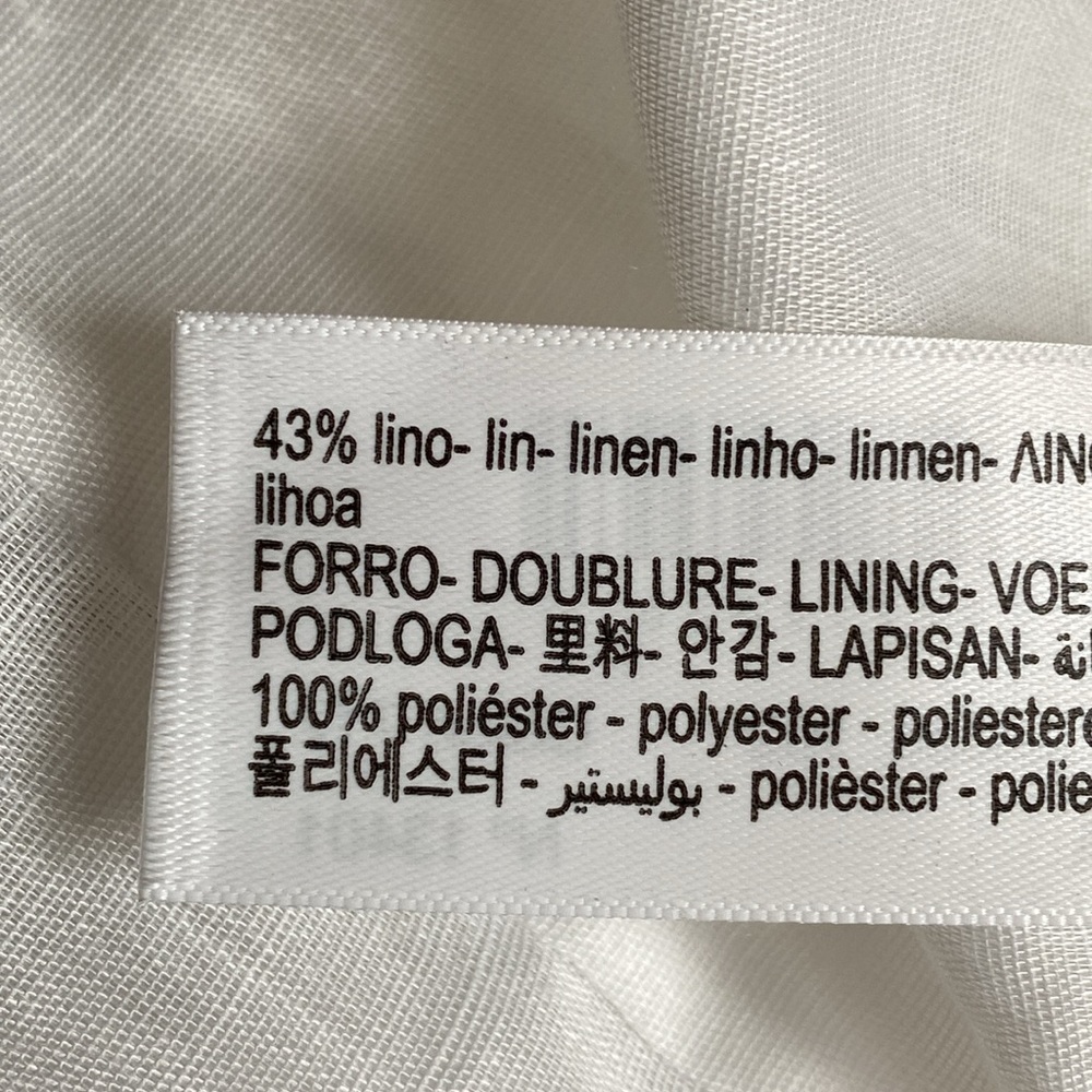 NWT. Massimo Dutti White Midi Dress with Criss-Cross Detail at the Back. Size S. - Picture 10 of 12